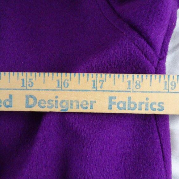Cassidy Women Purple Wool Coat Size 4 - Picture 11 of 12